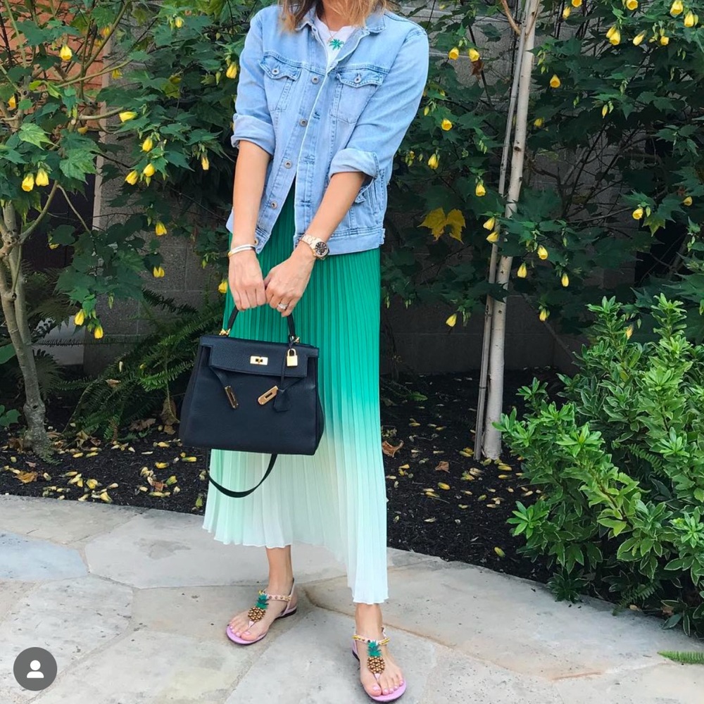Maje pleated skirt